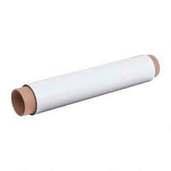 Mag-Mate - 10' Long x 24-3/8" Wide x 1/32" Thick Flexible Magnetic Sheet - 85 Lb Max Pull Force, 196 Linear Ft/Lb Magnetic Pull Force, Plain Back, White - USA Tool & Supply