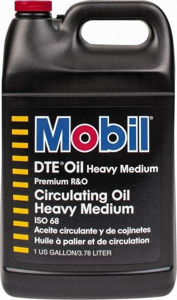 Mobil - 1 Gal Bottle Mineral Circulating Oil - SAE 20, ISO 68, 65.1 cSt at 40°C & 8.7 cSt at 100°F - USA Tool & Supply