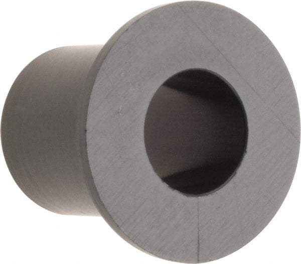 Poly Hi Solidur - 1/4" Inside x 3/8" Outside Diam, Nylon Sleeve Bearing - 0.56" Outside Diam, 0.047" Flange Thickness, 1/2" OAL - USA Tool & Supply