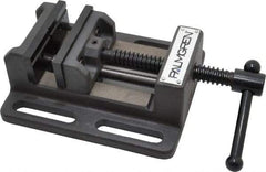 Palmgren - 3" Jaw Opening Capacity x 1-1/8" Throat Depth, Horizontal Drill Press Vise - 3" Wide Jaw, Stationary Base, Standard Speed, 6-1/2" OAL x 2-7/16" Overall Height - USA Tool & Supply