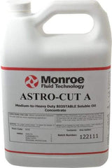 Monroe Fluid Technology - Astro-Cut A, 1 Gal Bottle Cutting & Grinding Fluid - Water Soluble, For CNC Milling, Drilling, Tapping, Turning - USA Tool & Supply
