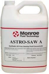 Monroe Fluid Technology - Astro-Saw A, 1 Gal Bottle Sawing Fluid - Water Soluble - USA Tool & Supply