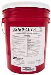 Monroe Fluid Technology - Astro-Cut A, 5 Gal Pail Cutting & Grinding Fluid - Water Soluble, For CNC Milling, Drilling, Tapping, Turning - USA Tool & Supply