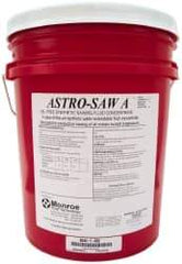 Monroe Fluid Technology - Astro-Saw A, 5 Gal Pail Sawing Fluid - Water Soluble - USA Tool & Supply