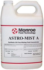 Monroe Fluid Technology - Astro-Mist A, 1 Gal Bottle Grinding Fluid - Synthetic, For Light Machining - USA Tool & Supply