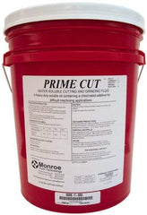 Monroe Fluid Technology - Prime Cut, 5 Gal Pail Cutting & Grinding Fluid - Water Soluble, For CNC Milling, Drilling, Tapping, Turning - USA Tool & Supply