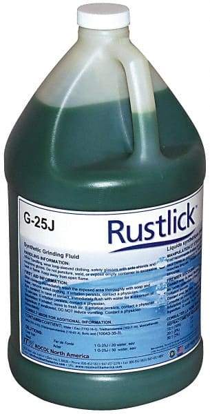 Rustlick - Rustlick G-25J, 1 Gal Bottle Grinding Fluid - Synthetic, For Blanchard Grinding, General-Purpose Grinding, Surface - USA Tool & Supply