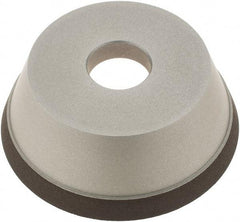 Made in USA - 5" Diam, 1-1/4" Hole Size, 1-3/4" Overall Thickness, 120 Grit, Tool & Cutter Grinding Wheel - Fine Grade, Diamond - USA Tool & Supply