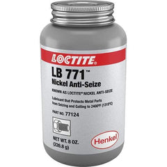 Loctite - 8 oz Can High Temperature Anti-Seize Lubricant - Nickel, -54 to 2,399°F, Silver Colored, Water Resistant - USA Tool & Supply