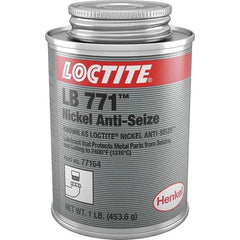 Loctite - 1 Lb Can High Temperature Anti-Seize Lubricant - Nickel, -54 to 2,399°F, Silver Colored, Water Resistant - USA Tool & Supply