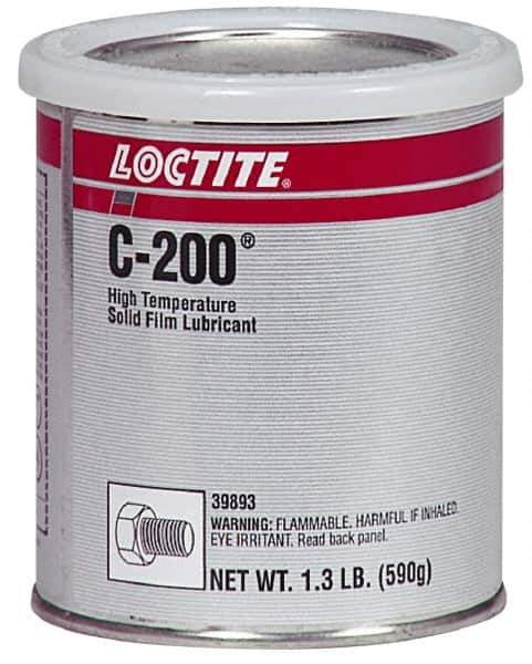 Loctite - 1.3 Lb Can Dry Film Lubricant - Dark Gray, 2,400°F Max - USA Tool & Supply