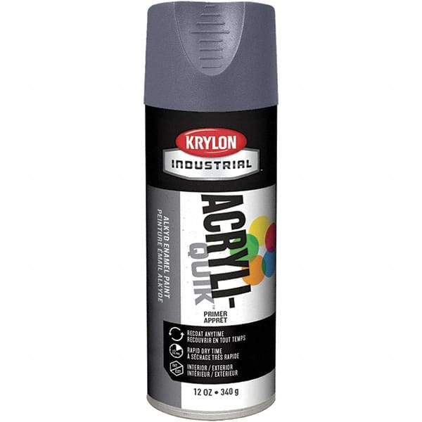 Krylon - 16 oz Platinum Primer - 15 to 20 Sq Ft Coverage, Direct to Metal, Quick Drying, Interior/Exterior - USA Tool & Supply