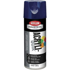 Krylon - Regal Blue, 12 oz Net Fill, Gloss, Lacquer Spray Paint - 15 to 20 Sq Ft per Can, 16 oz Container, Use on Cabinets, Color Coding Steel & Lumber, Conduits, Drums, Ducts, Furniture, Motors, Pipelines, Tools - USA Tool & Supply