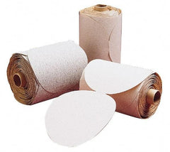 3M - 8" Diam, 80 Grit Aluminum Oxide Adhesive PSA Disc - Medium Grade, X Weighted Cloth Backing, For Bench Top Motors, Random Orbital Sanders - USA Tool & Supply