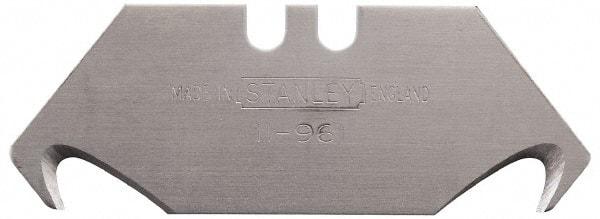 Stanley - 5 Piece Carbon Steel Hook Blade - 2-1/16" OAL, 0.024" Blade Thickness - USA Tool & Supply