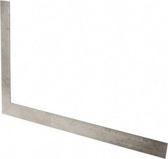 Stanley - 24" Blade Length x 16" Base Length, Buffed Finish, Aluminum Carpenters' Square - 1/8" (Back) & 1/8" (Face) Graduation, 1-1/2" Base Width - USA Tool & Supply