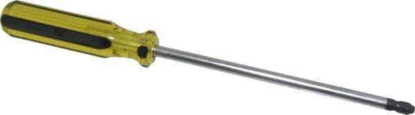 Stanley - #4, 13-1/4" OAL, Standard Phillips Screwdriver - 8" Blade Length, Round Shank, Acetate Handle - USA Tool & Supply