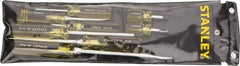 Stanley - 8 Piece Slotted, Phillips & Stubby Screwdriver Set - Bit Sizes: Philips #1 to #3, Tip Thickness: 1/4, 5/16 & 3/8 - USA Tool & Supply