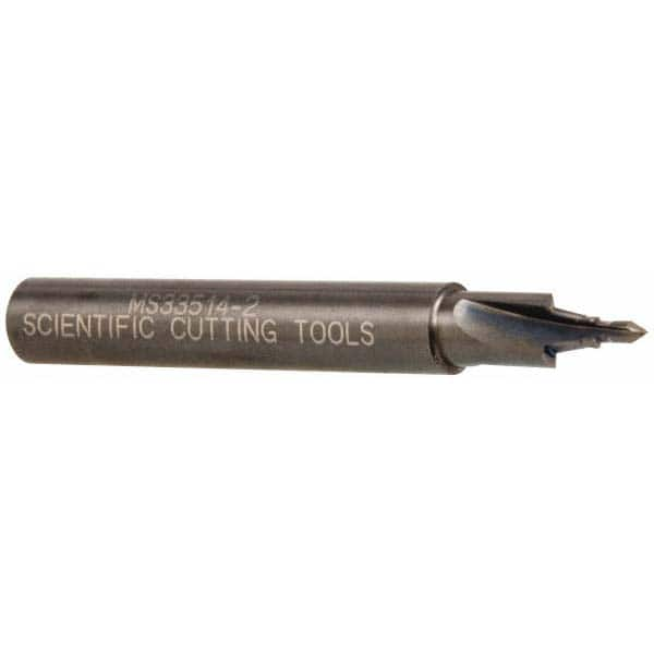 Scientific Cutting Tools - 5/16-24" Port, 0.3" Spotface Diam, 1/8" Tube Outside Diam, Plain Pilot, Straight Shank, Carbide Tipped Porting Tool - USA Tool & Supply