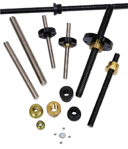 Nook Industries - 1/2-2 Acme, 6' Long, Stainless Steel Precision Acme Threaded Rod - Right Hand Thread, 2C Fit - USA Tool & Supply