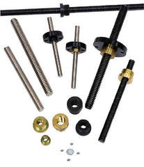 Nook Industries - 3/8-10 Acme, 6' Long, Stainless Steel Precision Acme Threaded Rod - Right Hand Thread, 2C Fit - USA Tool & Supply