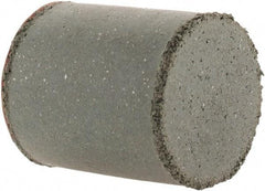 Cratex - 7/8" Max Diam x 1" Long, Cylinder, Rubberized Point - Coarse Grade, Silicon Carbide, 1/4" Arbor Hole, Unmounted - USA Tool & Supply