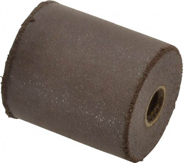 Cratex - 7/8" Max Diam x 1" Long, Cylinder, Rubberized Point - Medium Grade, Silicon Carbide, 1/4" Arbor Hole, Unmounted - USA Tool & Supply