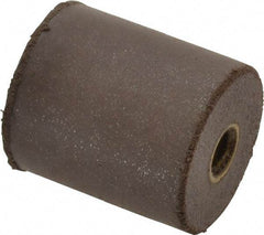 Cratex - 7/8" Max Diam x 1" Long, Cylinder, Rubberized Point - Medium Grade, Silicon Carbide, 1/4" Arbor Hole, Unmounted - USA Tool & Supply