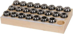 Kennametal - 23 Piece, 1/8" to 13/16" Capacity, ER Collet Set - Series ER32 - Exact Industrial Supply