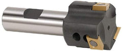 Kennametal - 1-1/2" Cut Diam, 0.39" Max Depth of Cut, 3/4" Shank Diam, 3-1/2" OAL, Indexable Square Shoulder End Mill - 4.21103R.. Inserts, Weldon Shank - USA Tool & Supply