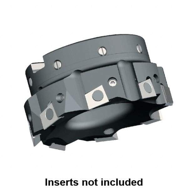 Kennametal - 3 Inserts, 63mm Cut Diam, 22mm Arbor Diam, 9.5mm Max Depth of Cut, Indexable Square-Shoulder Face Mill - 0/90° Lead Angle, 40mm High, BGHX 15L5... Insert Compatibility, Series Fix-Perfect - USA Tool & Supply