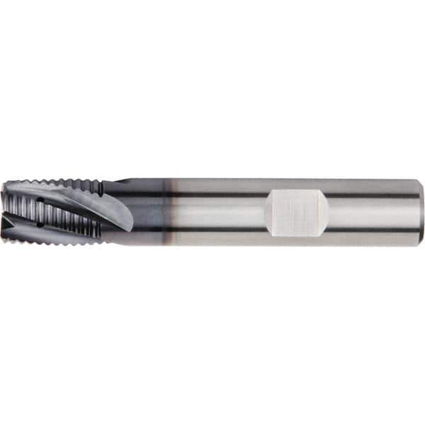 Kennametal - 20mm Diam, Fine Pitch, 22mm LOC, 4 Flute Solid Carbide 45° Corner Chamfer Roughing End Mill - 92mm OAL, 20mm Shank Diam, Single End, Centercutting, 20° Helix - USA Tool & Supply