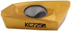 Kennametal - EP1812 GD Grade KC725M Carbide Milling Insert - TiN/TiCN/TiN Finish, 0.217" Thick, 1.2mm Corner Radius - USA Tool & Supply