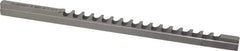 Dumont Minute Man - 5mm Keyway Width, Style B-1, Keyway Broach - High Speed Steel, Bright Finish, 1/4" Broach Body Width, 19/64" to 1-11/16" LOC, 6-3/4" OAL, 1,860 Lbs Pressure for Max LOC - USA Tool & Supply