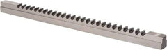 Dumont Minute Man - 20mm Keyway Width, Style F-1, Keyway Broach - High Speed Steel, Bright Finish, 1" Broach Body Width, 1" to 6" LOC, 20-1/4" OAL, 8,800 Lbs Pressure for Max LOC - USA Tool & Supply