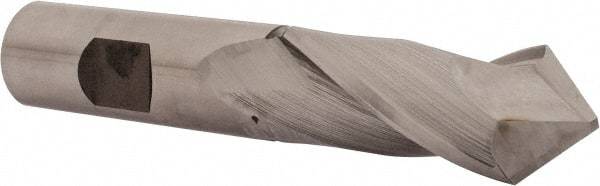 Melin Tool - 7/8" Diam, 1-15/16" LOC, 2 Flute, 90° Point Angle, Cobalt Drill Mill - Uncoated, 4-3/16" OAL, 3/4" Shank Diam - USA Tool & Supply