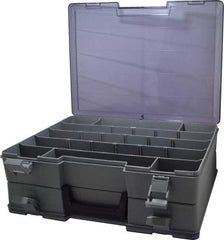 Flambeau - 15-1/2" Wide x 5" High x 11-3/4" Deep, Small Parts Storage Box - Copolymer Frame, 18 to 48 Compartments - USA Tool & Supply