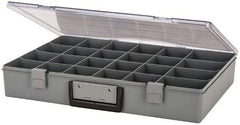 Flambeau - 18-1/2" Wide x 3" High x 13" Deep, Small Parts Storage Box - Copolymer Frame, 24 Compartments - USA Tool & Supply