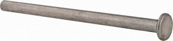 Made in USA - #8-32 Thread Barrel, Aluminum Sex Bolt & Binding Post - Uncoated, 3/8" Screw Length, 3-1/4" Long Barrel - USA Tool & Supply