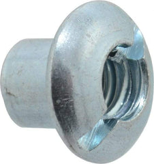 Made in USA - #10-24 Thread Barrel, Slotted/Phillips Drive, Steel Sex Bolt & Binding Post - Zinc-Plated Finish, 1/4" Long Barrel - USA Tool & Supply