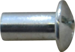 Made in USA - #10-24 Thread Barrel, Slotted/Phillips Drive, Steel Sex Bolt & Binding Post - Zinc-Plated Finish, 1/2" Long Barrel - USA Tool & Supply