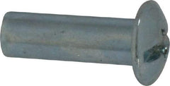 Made in USA - #10-24 Thread Barrel, Slotted/Phillips Drive, Steel Binding Post - Zinc-Plated Finish, 3/4" Long Barrel - USA Tool & Supply