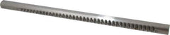 Dumont Minute Man - 1/4" Keyway Width, Production Keyway Broach - Bright Finish, 1" Broach Body Width, 25/64" to 2-1/2" LOC, 18" OAL, 2,870 Lbs Pressure for Max LOC - USA Tool & Supply