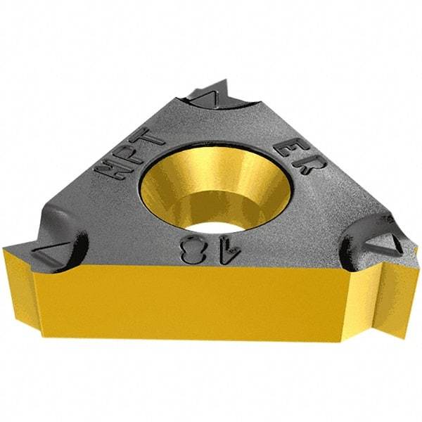 Iscar - 11IL Internal Left Hand 20 UN Laydown Threading Insert - Grade IC908, TiAlN Coated Carbide, 6.35mm Inscribed Circle - USA Tool & Supply
