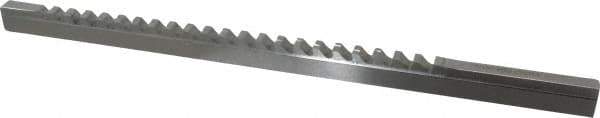 Value Collection - 5/16" Keyway Width, Style C, Keyway Broach - High Speed Steel, Bright Finish, 3/8" Broach Body Width, 25/64" to 2-1/2" LOC, 11-3/4" OAL - USA Tool & Supply