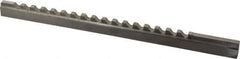 Value Collection - 5/16" Keyway Width, Style D, Keyway Broach - High Speed Steel, Bright Finish, 9/16" Broach Body Width, 1" to 6" LOC, 13-7/8" OAL - USA Tool & Supply