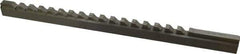 Value Collection - 3/8" Keyway Width, Style D, Keyway Broach - High Speed Steel, Bright Finish, 9/16" Broach Body Width, 1" to 6" LOC, 13-7/8" OAL - USA Tool & Supply