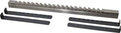 Value Collection - 5/8" Keyway Width, Style E, Keyway Broach - High Speed Steel, Bright Finish, 3/4" Broach Body Width, 1" to 6" LOC, 15-1/2" OAL - USA Tool & Supply