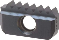Carmex - 14 TPI, Internal/External Thread, NPTF Standard, 14IE MT7 Grade Thread Mill Insert - Carbide, TiAlN Coating - USA Tool & Supply