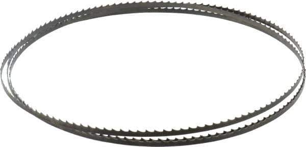 Starrett - 4 TPI, 7' 9" Long x 1/4" Wide x 0.025" Thick, Welded Band Saw Blade - Carbon Steel, Toothed Edge, Raker Tooth Set, Flexible Back, Contour Cutting - USA Tool & Supply